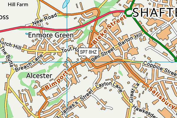 SP7 8HZ map - OS VectorMap District (Ordnance Survey) SP7 8HZ map - OS VectorMap District (Ordnance Survey)