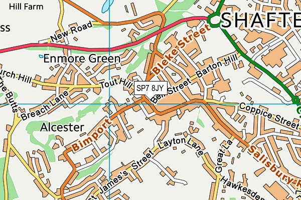 SP7 8JY map - OS VectorMap District (Ordnance Survey) SP7 8JY map - OS VectorMap District (Ordnance Survey)