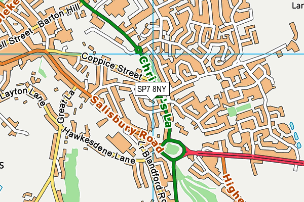 SP7 8NY map - OS VectorMap District (Ordnance Survey) SP7 8NY map - OS VectorMap District (Ordnance Survey)