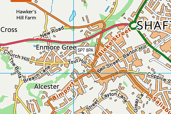 SP7 8PA map - OS VectorMap District (Ordnance Survey) SP7 8PA map - OS VectorMap District (Ordnance Survey)
