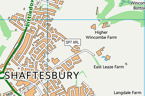 SP7 8RL map - OS VectorMap District (Ordnance Survey) SP7 8RL map - OS VectorMap District (Ordnance Survey)