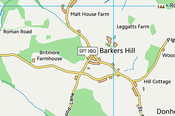 SP7 9BQ map - OS VectorMap District (Ordnance Survey) SP7 9BQ map - OS VectorMap District (Ordnance Survey)