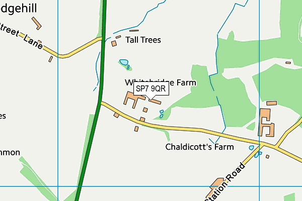 SP7 9QR map - OS VectorMap District (Ordnance Survey) SP7 9QR map - OS VectorMap District (Ordnance Survey)