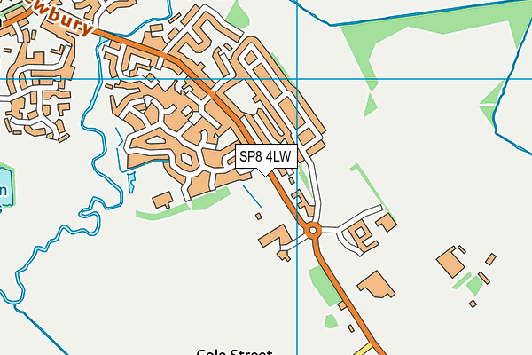 SP8 4LW map - OS VectorMap District (Ordnance Survey) SP8 4LW map - OS VectorMap District (Ordnance Survey)