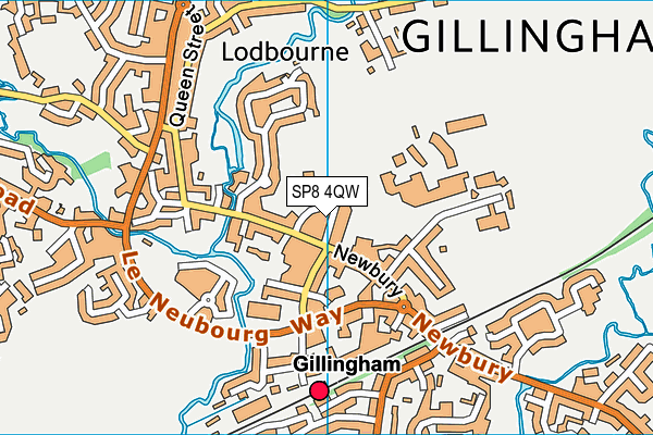 SP8 4QW map - OS VectorMap District (Ordnance Survey) SP8 4QW map - OS VectorMap District (Ordnance Survey)