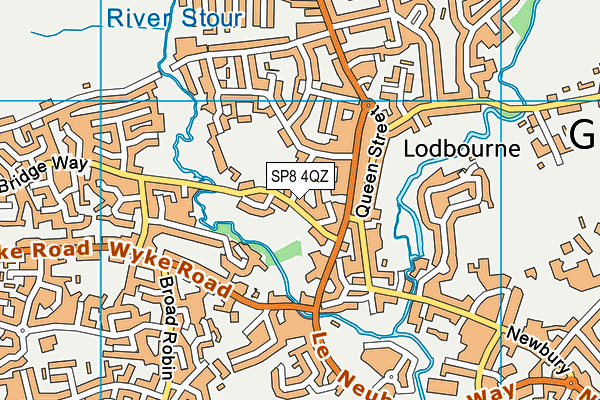 SP8 4QZ map - OS VectorMap District (Ordnance Survey) SP8 4QZ map - OS VectorMap District (Ordnance Survey)