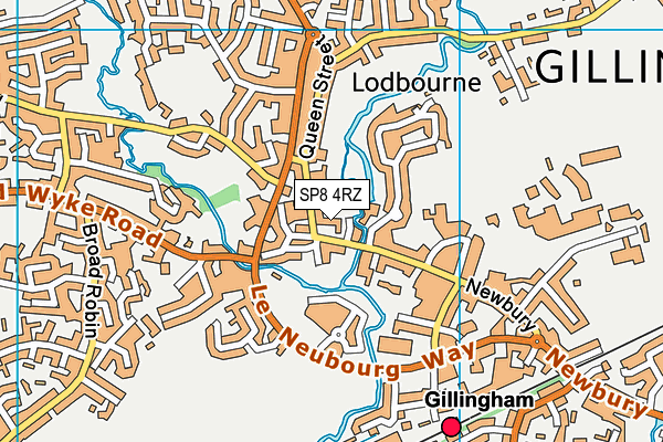 SP8 4RZ map - OS VectorMap District (Ordnance Survey) SP8 4RZ map - OS VectorMap District (Ordnance Survey)