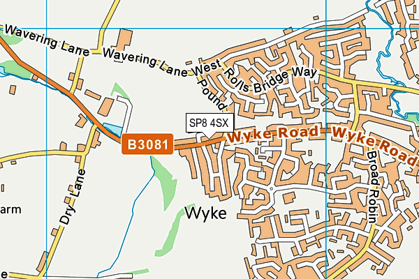 SP8 4SX map - OS VectorMap District (Ordnance Survey) SP8 4SX map - OS VectorMap District (Ordnance Survey)