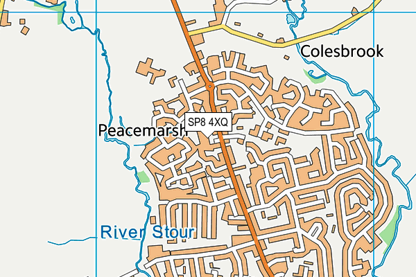 SP8 4XQ map - OS VectorMap District (Ordnance Survey) SP8 4XQ map - OS VectorMap District (Ordnance Survey)