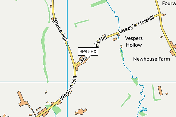 SP8 5HX map - OS VectorMap District (Ordnance Survey) SP8 5HX map - OS VectorMap District (Ordnance Survey)