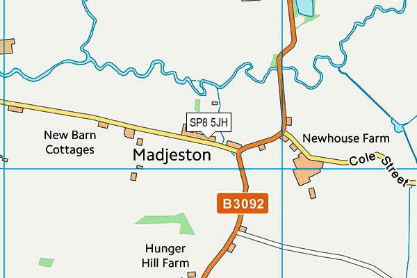 SP8 5JH map - OS VectorMap District (Ordnance Survey) SP8 5JH map - OS VectorMap District (Ordnance Survey)