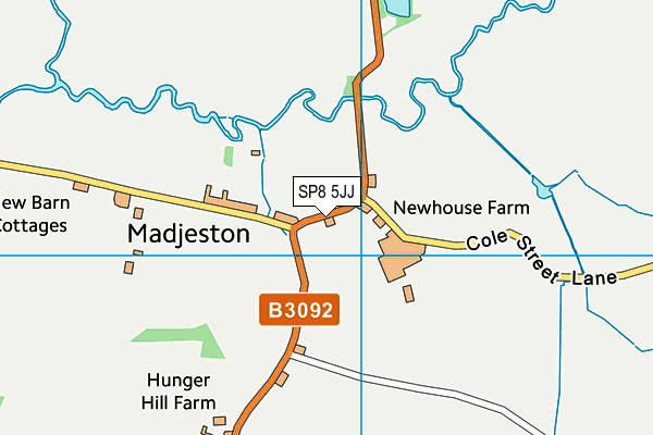 SP8 5JJ map - OS VectorMap District (Ordnance Survey) SP8 5JJ map - OS VectorMap District (Ordnance Survey)