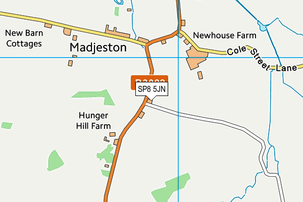 SP8 5JN map - OS VectorMap District (Ordnance Survey) SP8 5JN map - OS VectorMap District (Ordnance Survey)