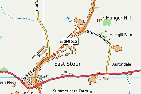 SP8 5LG map - OS VectorMap District (Ordnance Survey) SP8 5LG map - OS VectorMap District (Ordnance Survey)