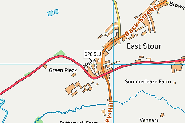 SP8 5LJ map - OS VectorMap District (Ordnance Survey) SP8 5LJ map - OS VectorMap District (Ordnance Survey)