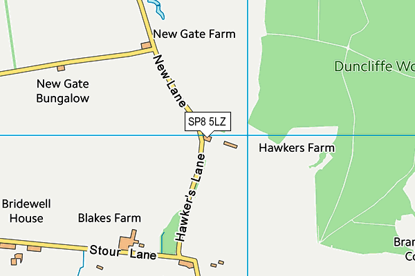 SP8 5LZ map - OS VectorMap District (Ordnance Survey) SP8 5LZ map - OS VectorMap District (Ordnance Survey)