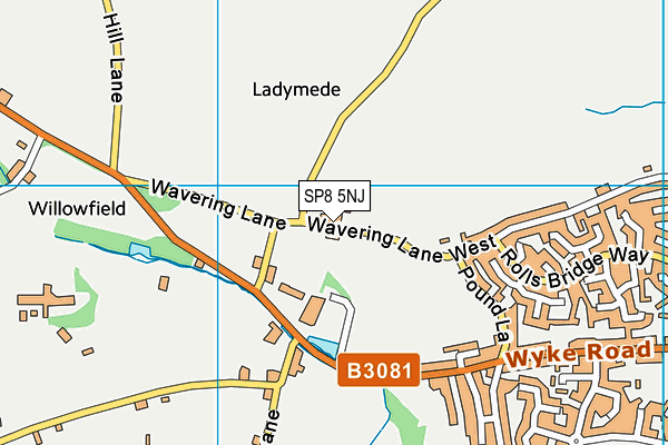 SP8 5NJ map - OS VectorMap District (Ordnance Survey) SP8 5NJ map - OS VectorMap District (Ordnance Survey)