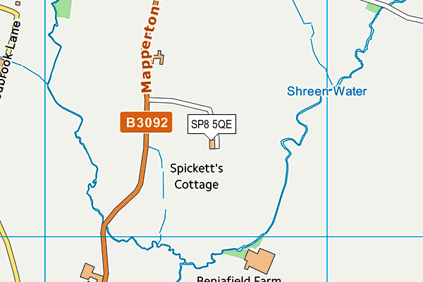 SP8 5QE map - OS VectorMap District (Ordnance Survey) SP8 5QE map - OS VectorMap District (Ordnance Survey)