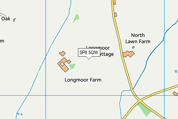 SP8 5QW map - OS VectorMap District (Ordnance Survey) SP8 5QW map - OS VectorMap District (Ordnance Survey)