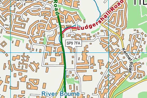 SP9 7FA map - OS VectorMap District (Ordnance Survey) SP9 7FA map - OS VectorMap District (Ordnance Survey)