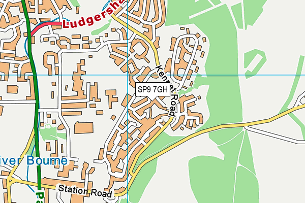 SP9 7GH map - OS VectorMap District (Ordnance Survey) SP9 7GH map - OS VectorMap District (Ordnance Survey)