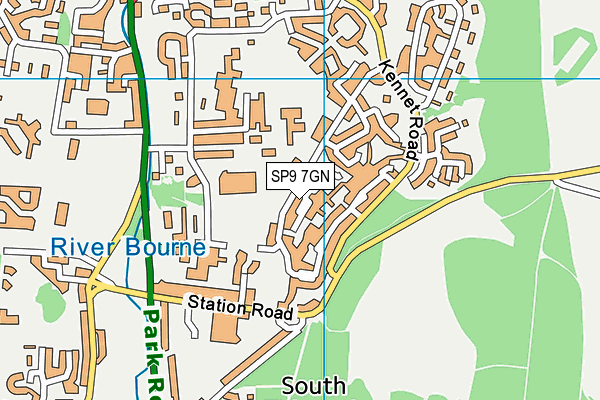 SP9 7GN map - OS VectorMap District (Ordnance Survey) SP9 7GN map - OS VectorMap District (Ordnance Survey)