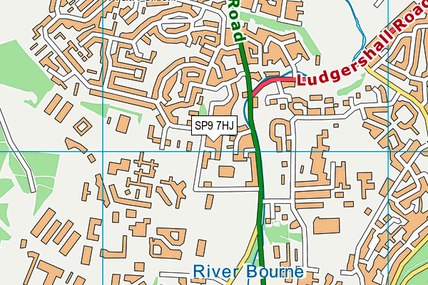 SP9 7HJ map - OS VectorMap District (Ordnance Survey) SP9 7HJ map - OS VectorMap District (Ordnance Survey)