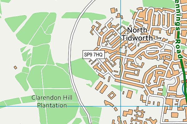 SP9 7HQ map - OS VectorMap District (Ordnance Survey) SP9 7HQ map - OS VectorMap District (Ordnance Survey)
