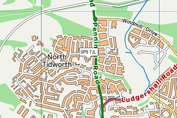 SP9 7JL map - OS VectorMap District (Ordnance Survey) SP9 7JL map - OS VectorMap District (Ordnance Survey)