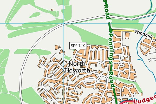 SP9 7JX map - OS VectorMap District (Ordnance Survey) SP9 7JX map - OS VectorMap District (Ordnance Survey)