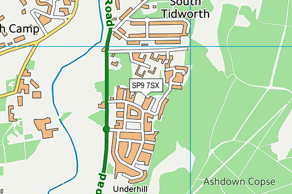 SP9 7SX map - OS VectorMap District (Ordnance Survey) SP9 7SX map - OS VectorMap District (Ordnance Survey)