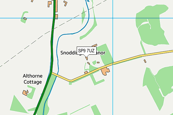 SP9 7UZ map - OS VectorMap District (Ordnance Survey) SP9 7UZ map - OS VectorMap District (Ordnance Survey)