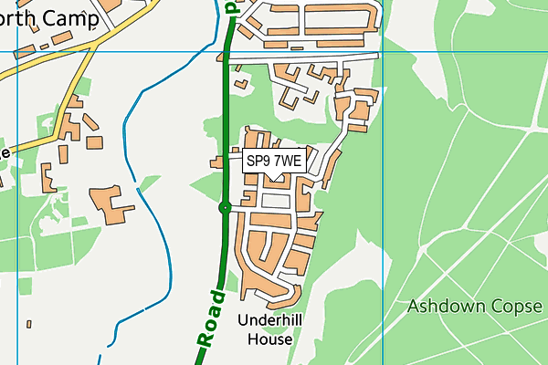 SP9 7WE map - OS VectorMap District (Ordnance Survey) SP9 7WE map - OS VectorMap District (Ordnance Survey)