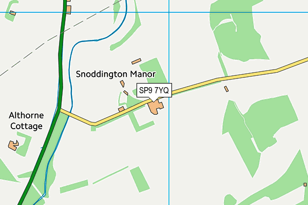 SP9 7YQ map - OS VectorMap District (Ordnance Survey) SP9 7YQ map - OS VectorMap District (Ordnance Survey)