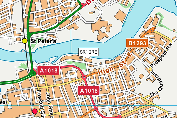 SR1 2RE map - OS VectorMap District (Ordnance Survey) SR1 2RE map - OS VectorMap District (Ordnance Survey)