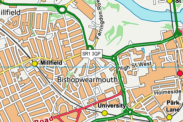 SR1 3QP map - OS VectorMap District (Ordnance Survey) SR1 3QP map - OS VectorMap District (Ordnance Survey)