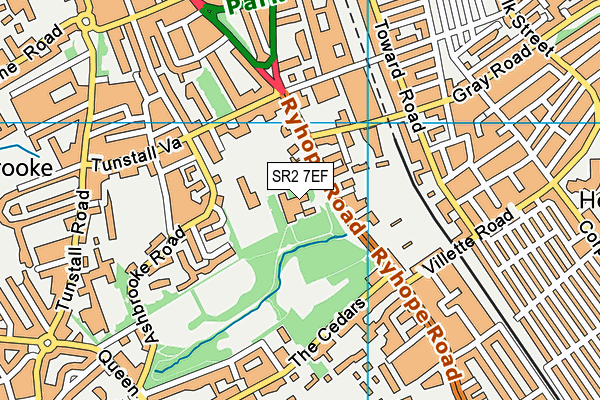 SR2 7EF map - OS VectorMap District (Ordnance Survey) SR2 7EF map - OS VectorMap District (Ordnance Survey)