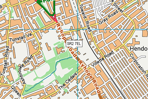 SR2 7EL map - OS VectorMap District (Ordnance Survey) SR2 7EL map - OS VectorMap District (Ordnance Survey)