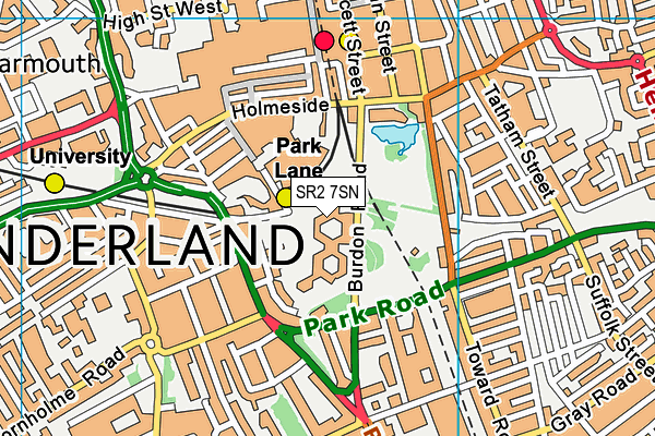 SR2 7SN map - OS VectorMap District (Ordnance Survey) SR2 7SN map - OS VectorMap District (Ordnance Survey)