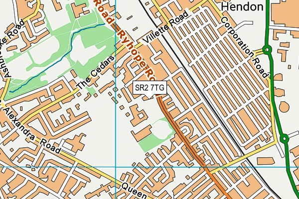 SR2 7TG map - OS VectorMap District (Ordnance Survey) SR2 7TG map - OS VectorMap District (Ordnance Survey)