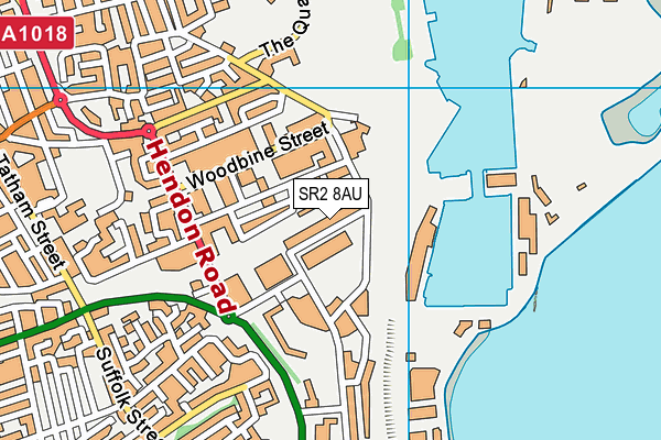 SR2 8AU map - OS VectorMap District (Ordnance Survey) SR2 8AU map - OS VectorMap District (Ordnance Survey)