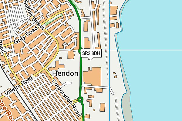 SR2 8DH map - OS VectorMap District (Ordnance Survey) SR2 8DH map - OS VectorMap District (Ordnance Survey)