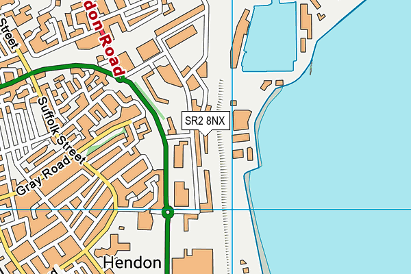 SR2 8NX map - OS VectorMap District (Ordnance Survey) SR2 8NX map - OS VectorMap District (Ordnance Survey)