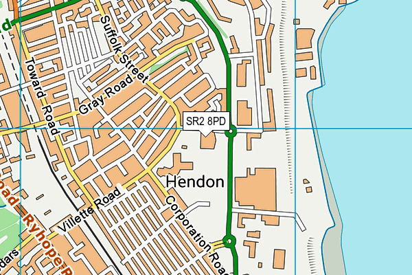 SR2 8PD map - OS VectorMap District (Ordnance Survey) SR2 8PD map - OS VectorMap District (Ordnance Survey)