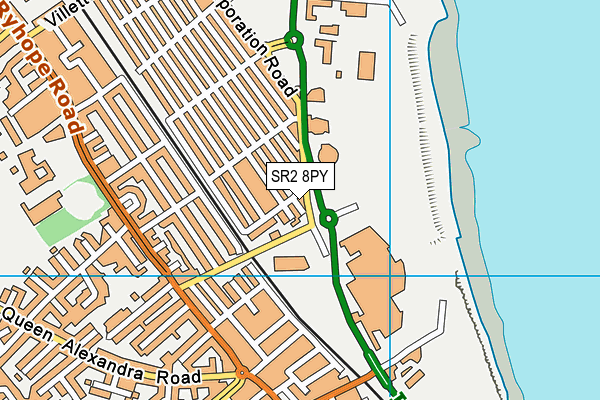 SR2 8PY map - OS VectorMap District (Ordnance Survey) SR2 8PY map - OS VectorMap District (Ordnance Survey)
