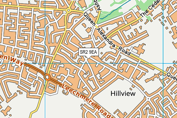 SR2 9EA map - OS VectorMap District (Ordnance Survey) SR2 9EA map - OS VectorMap District (Ordnance Survey)