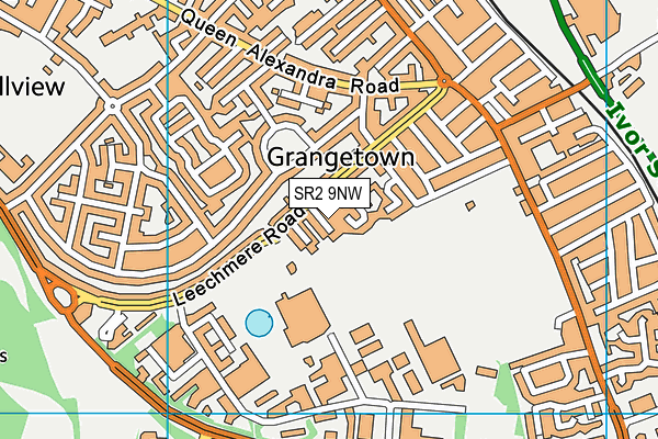 SR2 9NW map - OS VectorMap District (Ordnance Survey) SR2 9NW map - OS VectorMap District (Ordnance Survey)