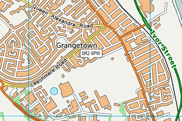 SR2 9PW map - OS VectorMap District (Ordnance Survey) SR2 9PW map - OS VectorMap District (Ordnance Survey)