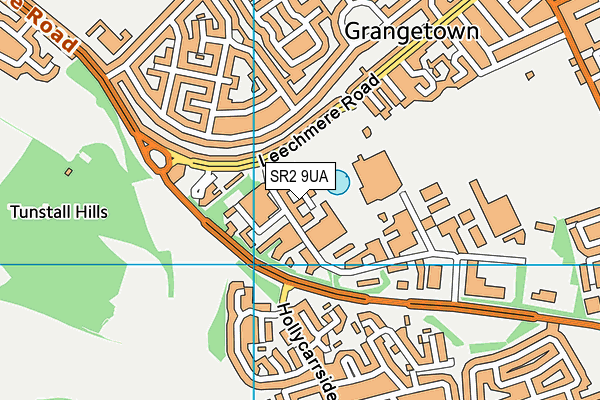 SR2 9UA map - OS VectorMap District (Ordnance Survey) SR2 9UA map - OS VectorMap District (Ordnance Survey)