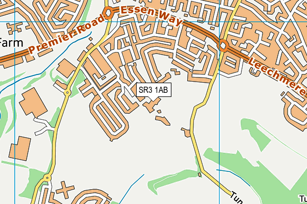 SR3 1AB map - OS VectorMap District (Ordnance Survey) SR3 1AB map - OS VectorMap District (Ordnance Survey)